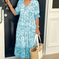 💝Hot Sale💝👗V-neck Cozy Bohemian Latest Style Dress✨