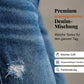 👖 Divatos, slim fit farmer nadrág használt hatású – Női farmer rojtokkal és kényelmes szabással!