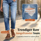 👖 Divatos, slim fit farmer nadrág használt hatású – Női farmer rojtokkal és kényelmes szabással!