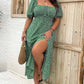 💃Nyári kiárusítás – 50% kedvezmény💗Plusz méretű, virágmintás, boho stílusú maxi ruha