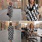 👗Elegáns, félhosszú ujjú maxi ruha S–5XL méretben