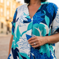 🌿Elegáns női ruha V-kivágással és nyomtatott mintával, S–3XL méretben