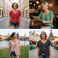 🌸🍃Tavaszi divatmintás rövid ujjú póló