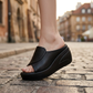👠 Női bőr szandál 5,5 cm-es sarokkal, 35–40-es méretben