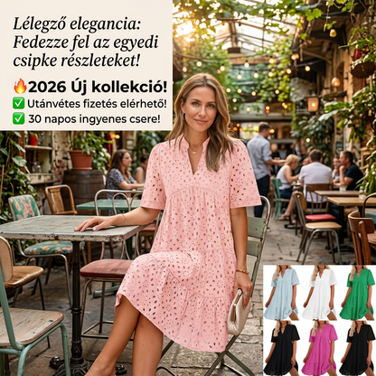 【S-2XL】🌸Csipke kivágott A vonalú ruha