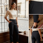 Kis méretű, rugalmas női nadrág | Cipzáras zsebek, keskeny szabás, lélegző anyag | S–3XL