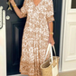 💝Hot Sale💝👗V-neck Cozy Bohemian Latest Style Dress✨