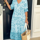💝Hot Sale💝👗V-neck Cozy Bohemian Latest Style Dress✨