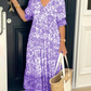 💝Hot Sale💝👗V-neck Cozy Bohemian Latest Style Dress✨