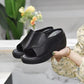 👠 Női bőr szandál 5,5 cm-es sarokkal, 35–40-es méretben