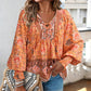 🌺Női divatos nyomtatott póló szív alakú V-nyakkal | S–5XL