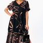 【S-5XL】❄️Sifon nyomott hosszú ruha