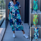 🌿Elegáns női ruha V-kivágással és nyomtatott mintával, S–3XL méretben