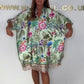 🌸【S-3XL】👗Nyomtatott szatén ruha🥰