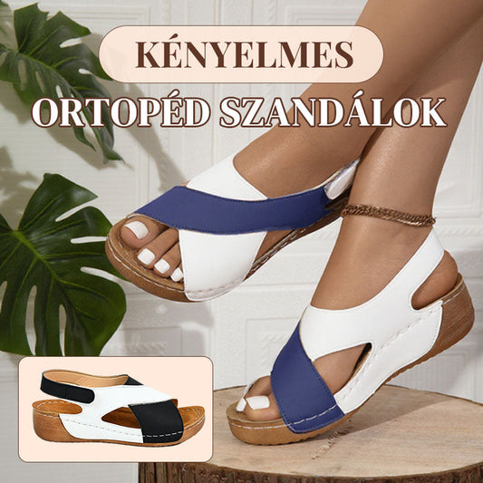 👡Ultra-kényelmes ortopéd szandálok dőlt sarokkal
