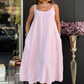 🌿 Női pamut-len zsebös cami ruha – lélegző, kényelmes és természetesen elegáns 👗✨