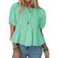 🎀👕 Új termékek akciója: 40% kedvezmény🎁Puffos ujjú, smockolt peplumos felső