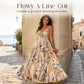 👗 50% kedvezmény! 🌸 Romantikus, térdig érő, nagy méretű szoknya, virágmintás, vékony pántokkal — kényelmes, az alakot előnyösen kiemelő szabással, tökéletes választás nyárra és különleges alkalmakra 🎀