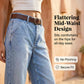 👖 KORLÁTOZOTT IDEIG 30% KEDVEZMÉNY! ✨ Női farmer – Magas derék, Rövidített, Bő szárú ✨