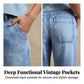👖 KORLÁTOZOTT IDEIG 30% KEDVEZMÉNY! ✨ Női farmer – Magas derék, Rövidített, Bő szárú ✨