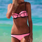 Ladies Sexy Color Block Bikini Set