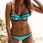 Ladies Sexy Color Block Bikini Set