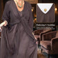 Women's Elegant Tie-Front Layered Dress