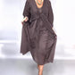 Women's Elegant Tie-Front Layered Dress