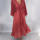 Women's Elegant Tie-Front Layered Dress