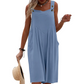 Ujjatlan, széles szárú jumpsuit a nyári szellőhöz