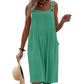 Ujjatlan, széles szárú jumpsuit a nyári szellőhöz