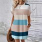 👗 30% KEDVEZMÉNY! ✨ Csíkos midiruha – Zsebekkel, bő szabású, nyaraláshoz, hétköznapi ✨