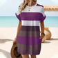👗 30% KEDVEZMÉNY! ✨ Csíkos midiruha – Zsebekkel, bő szabású, nyaraláshoz, hétköznapi ✨