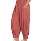 💖👖Laza női szabadidős nadrág harem stílusban, magas derékkal