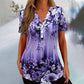 🌸 IDŐKORLÁTOS 45%-OS KEDVEZMÉNY! ✨ Női, virágmintás, rövid ujjú póló – puha, lélegző és sokoldalú, laza szabású 👕
