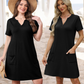 👗Új Megérkezés❣️Női Casual Laza Fazonú Rövid Ujjú Ruha