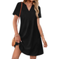 👗Új Megérkezés❣️Női Casual Laza Fazonú Rövid Ujjú Ruha