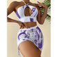 👙🏖️ Női, háromrészes bikini szett batik mintával, S–XL méretben