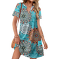 🥳SUMMER HOT SALE🥳💞50K+ SOLD!💥50% OFF! 🔥Women's Casual Loose Fit Short Sleeve Dress