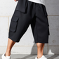 Férfi Casual Cargo Capri Shorts