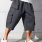 Férfi Casual Cargo Capri Shorts