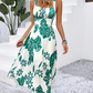 🌺 KORLÁTOZOTT IDEIG 50% KEDVEZMÉNY! 👗 Női virágos spagettipántos ruha – ráncolt hát, A-vonalú, könnyű 🌼