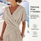 ⏰🔥KORLÁTOZOTT IDEIG 30% KEDVEZMÉNY! 💃 Elegáns V-nyakú, derékkiemelő ruha – Azonnal nőies, előnyös megjelenés ✨👗