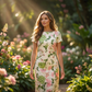 👗2026 Új Stílus🌿Női Virágmintás Shift Ruha