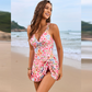 Twist-Front Szoknyás Integrált Fürdőruha
