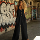 ✨ Teljes kényelem 👖 Divatos női jumpsuit bő szabású 🔥 Most féláron