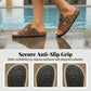 👡 IDŐSZAKOS 30% KEDVEZMÉNY! ✨ Leopárdmintás platformpapucs – csattal, 3 cm-es sarokkal, csúszásmentes 🐆