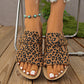 👡 IDŐSZAKOS 30% KEDVEZMÉNY! ✨ Leopárdmintás platformpapucs – csattal, 3 cm-es sarokkal, csúszásmentes 🐆