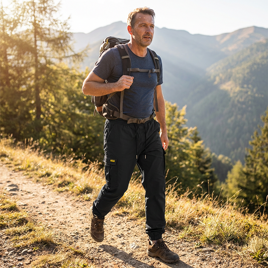 👖🌿Férfi cargo nadrág mindennapi viseletre, zsinórral🔥