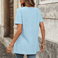 👕 KORLÁTOZOTT IDEIG 30% KEDVEZMÉNY! ✨ Négyzet nyakú babydoll felső – lyukhímzéssel, tunika hosszúságban 🍀
